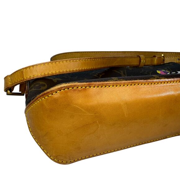 Louis Vuitton Panda Pochette Bag Trotteur Baguette Monogram Vintage Murakami LV - Picture 14 of 15